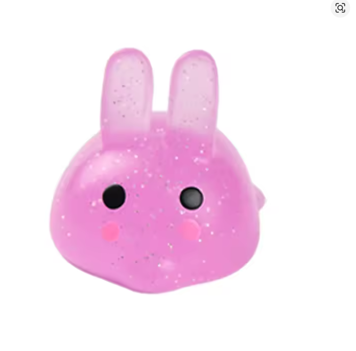Pink Glitter Rabbit Squishy