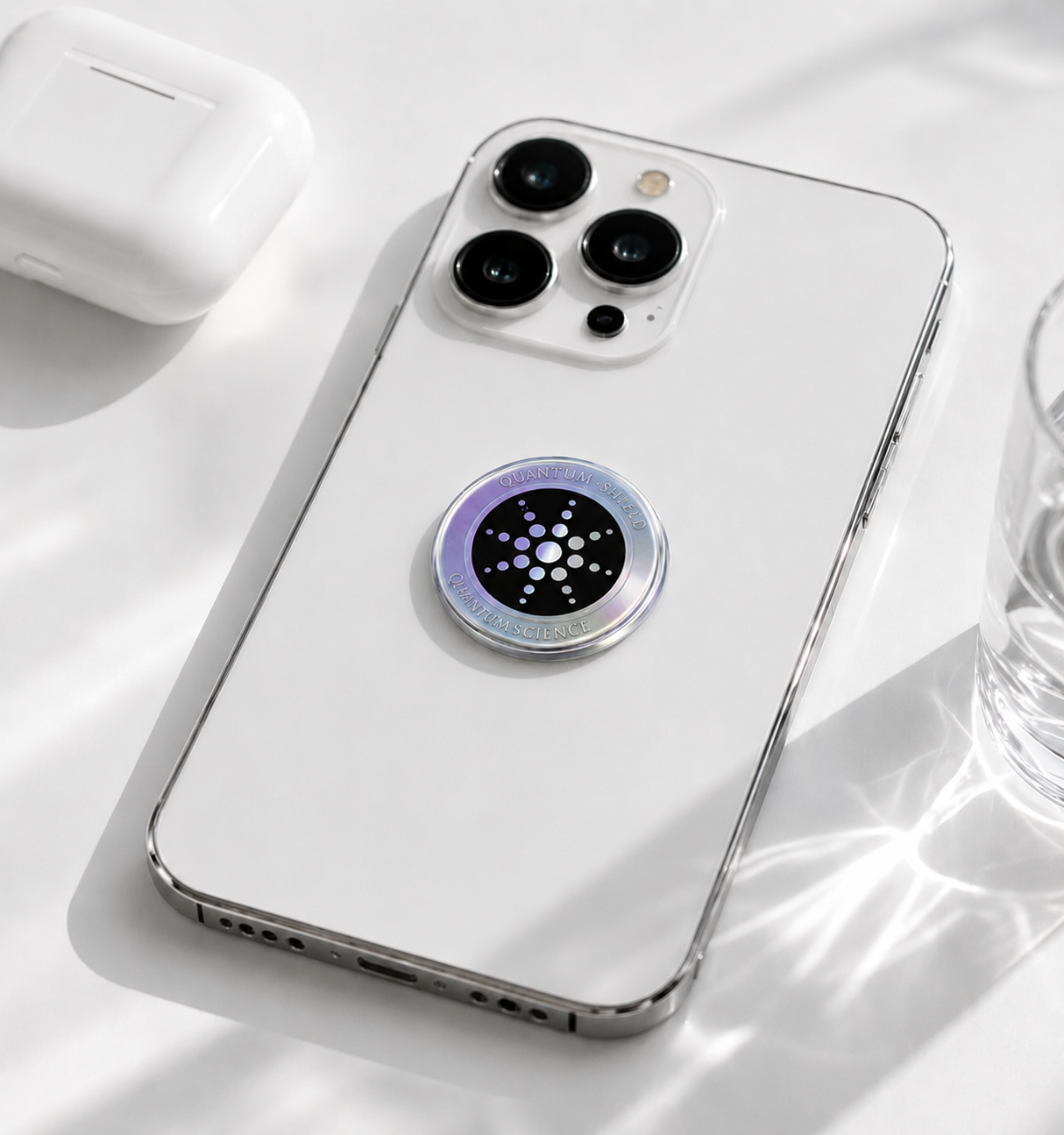 PureWave silver on phone