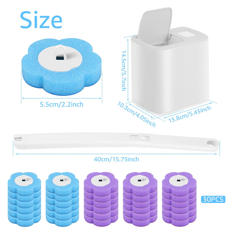 Throne Mate Wall-Mount Kit in white with 30 heads