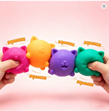 Cute Cat Face Squishy Pack (4 Pack)